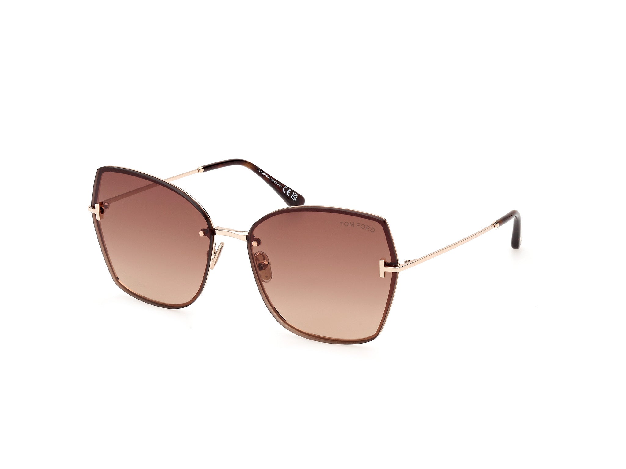 Lunettes De Soleil Tom Ford Turner - Monture Noire Acétate, Verres Polycarbonate UV400