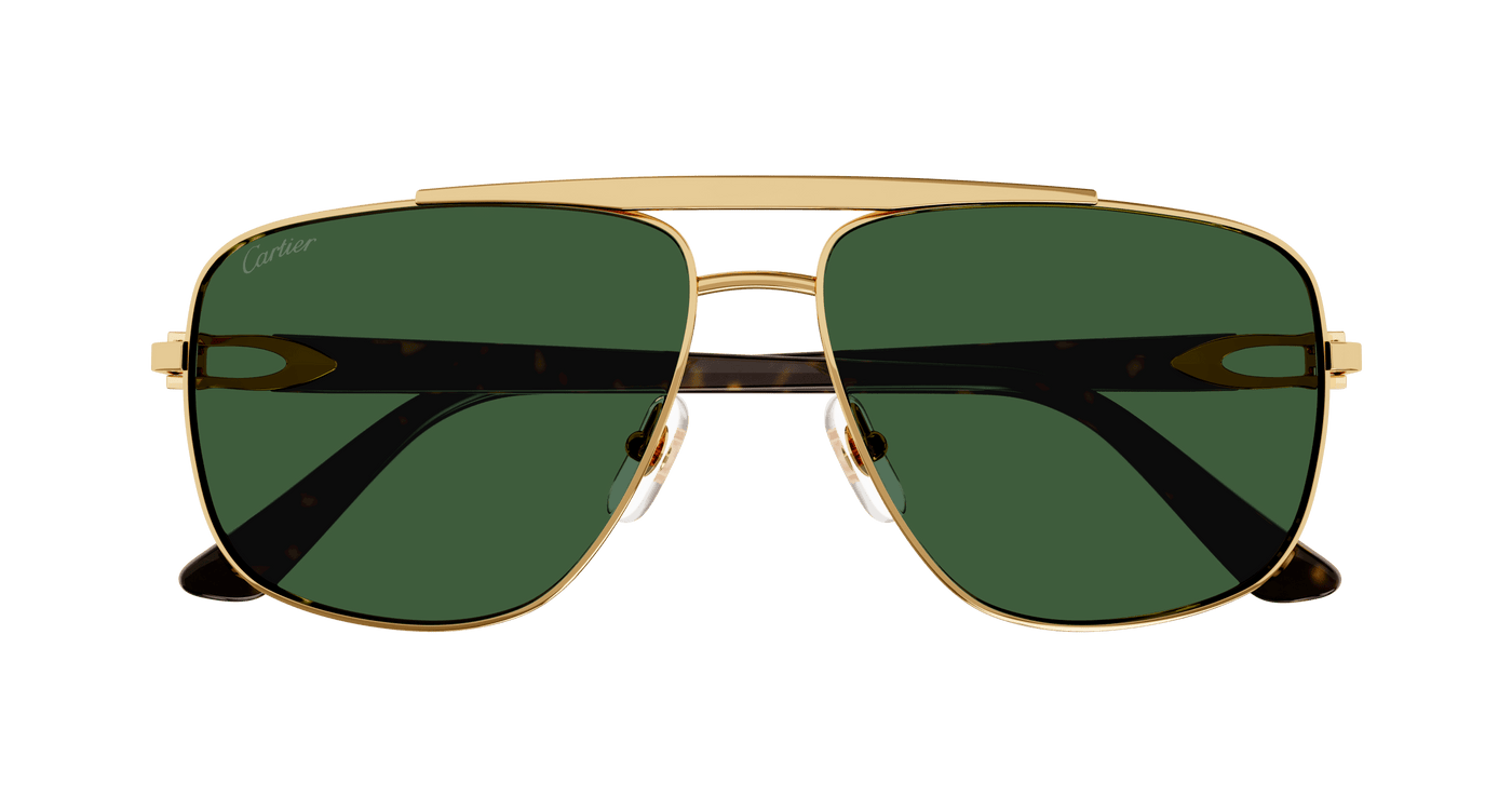 CARTIER – SHIELD 'SANTOS DE CARTIER' CT0324S SUNGLASSES /GOLD – la boutique  eyewear
