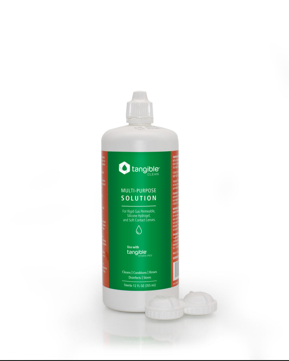 Tangible Brand Contact Lens Disinfecting Cleaning Solution (12 Ounces)